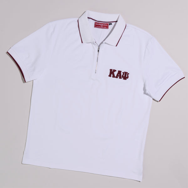Kappa Alpha Psi Screen Printed T-Shirt with Porsche Inspired Logo, White