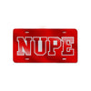 Kappa Alpha Psi NUPE License Plate w/ Outline (Red or Silver)