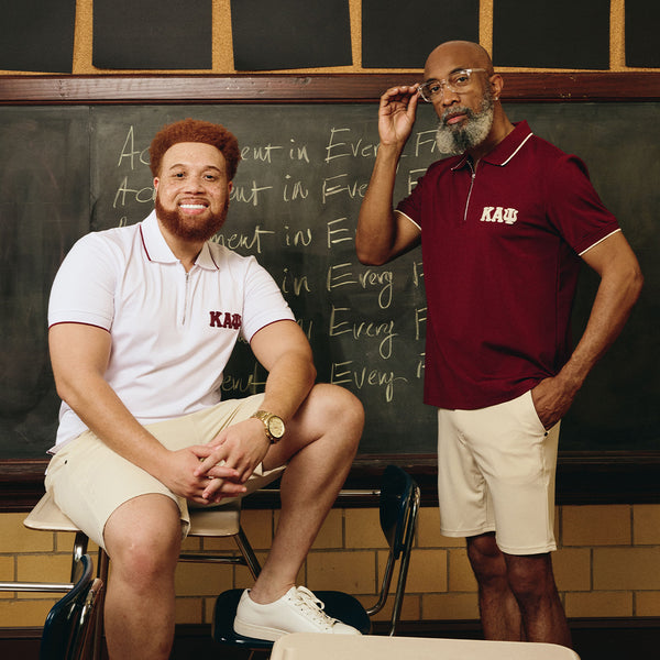 Kappa Alpha Psi 3-Letter Zip Performance Polo (Krimson