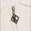 Kappa Alpha Psi Greek Letter Waffle Knit Zip Polo (Cream)