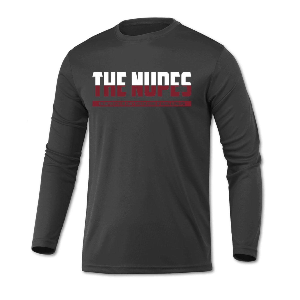 Kappa Alpha Psi The Nupes DriFit Long Sleeve Shirt (Charcoal