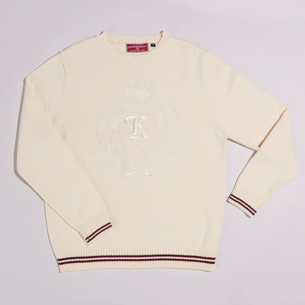 Kappa Alpha Psi All We Do Is Achieve Tonal Sweater (Cream)