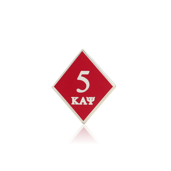 Kappa Alpha Psi 5 Klub Diamond Lapel Pin