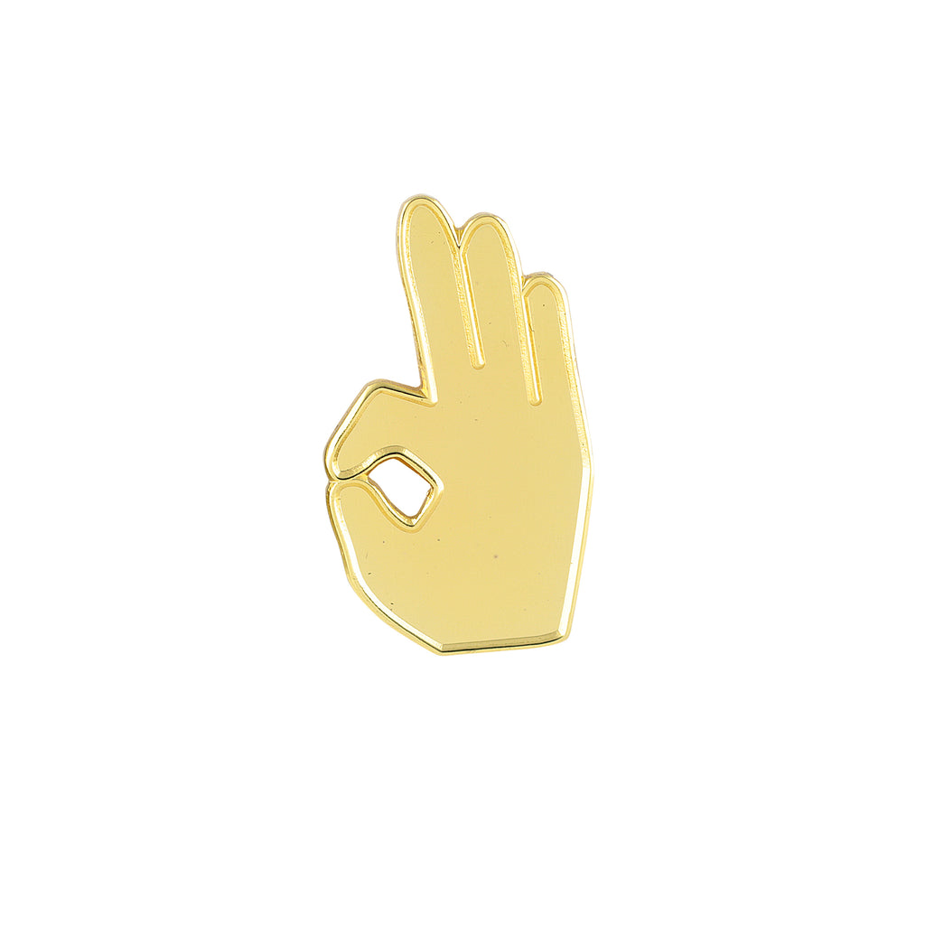 Kappa Alpha Psi YO Hand Sign Lapel Pin (Gold)