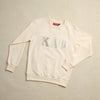 Kappa Alpha Psi 3-Letter Tonal Long Sleeve Crewneck (Cream)