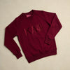 Kappa Alpha Psi 3-Letter Tonal Long Sleeve Crewneck (Krimson)