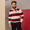 Kappa Alpha Psi Striped Rugby Polo Sweater