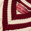 Kappa Alpha Psi V-neck Cable-Knit Sweater (Cream)