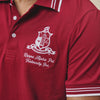 Kappa Alpha Psi Coat of Arms Striped Performance Polo
