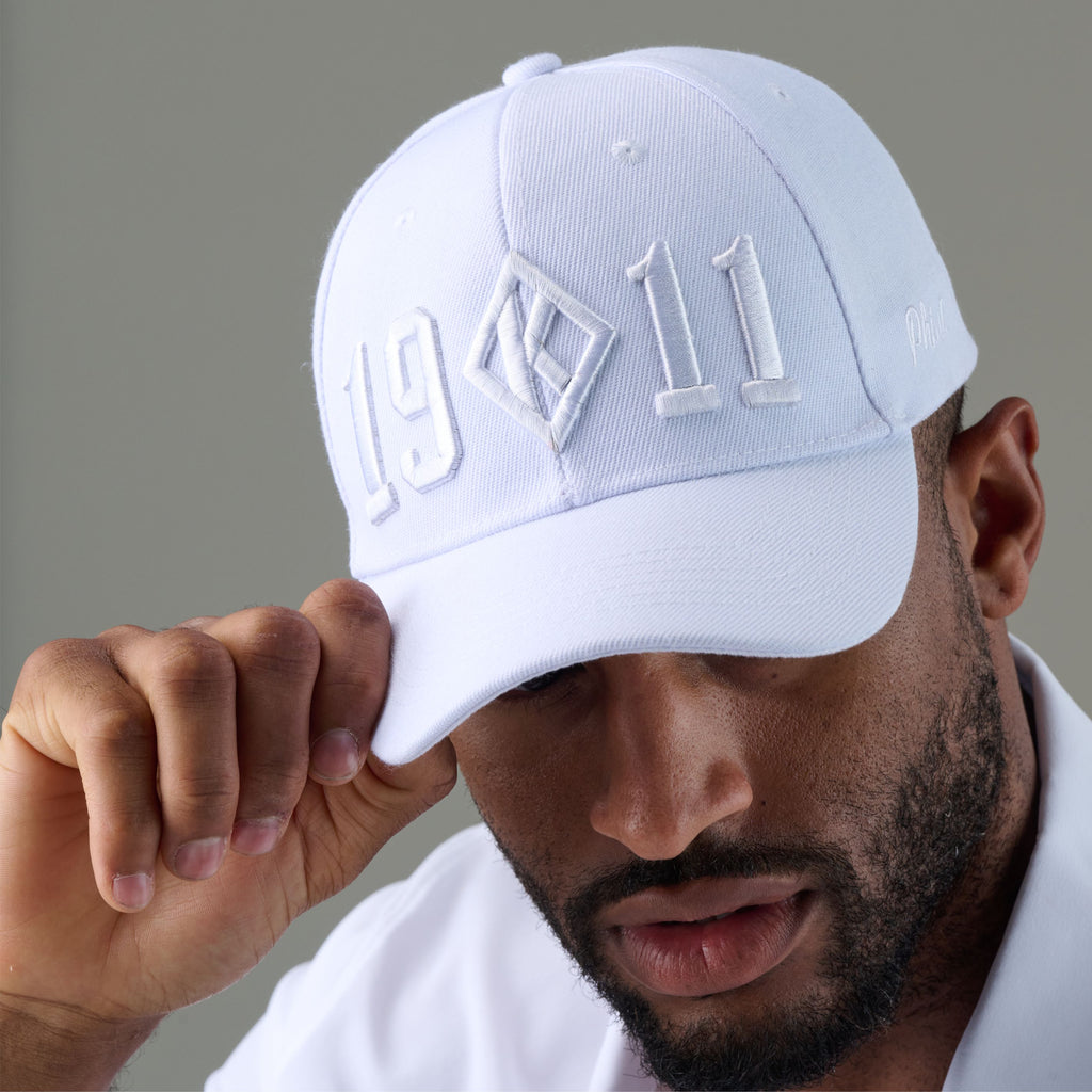 Kappa Alpha Psi Diamond K 1911 Tonal Hat (White)