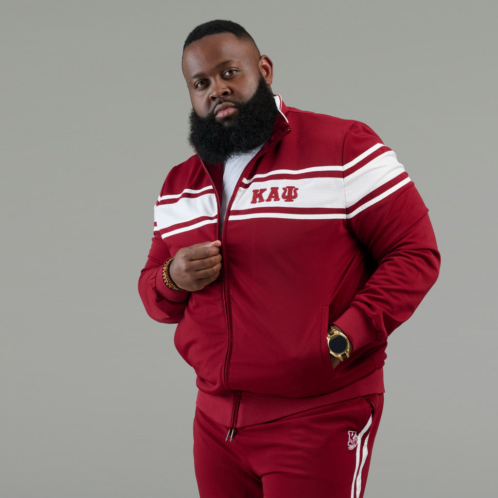 Prædiken Studiet hun er Kappa Alpha Psi 3-Letter Mesh Panel Track Jacket – Nupemall