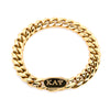 Kappa Alpha Psi 3-Letter Oval Clasp Link Bracelet