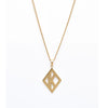 Kappa Alpha Psi 3 Stone Diamond K Necklace