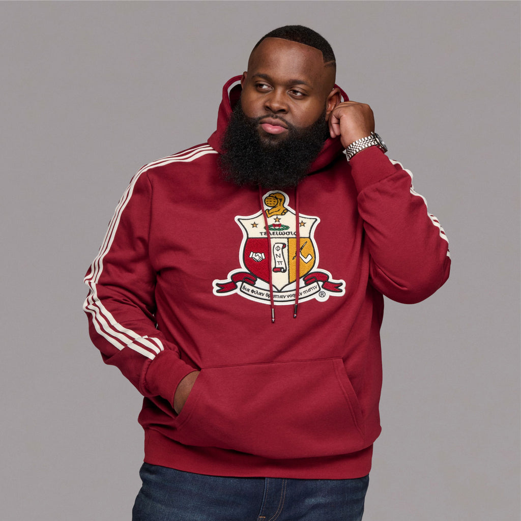 Kappa Alpha Psi Coat of Arms Chenille Hoodie (Krimson)