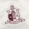 Kappa Alpha Psi Classic 3-Letter Satin Varsity Jacket (White)