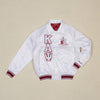 Kappa Alpha Psi Classic 3-Letter Satin Varsity Jacket (White)