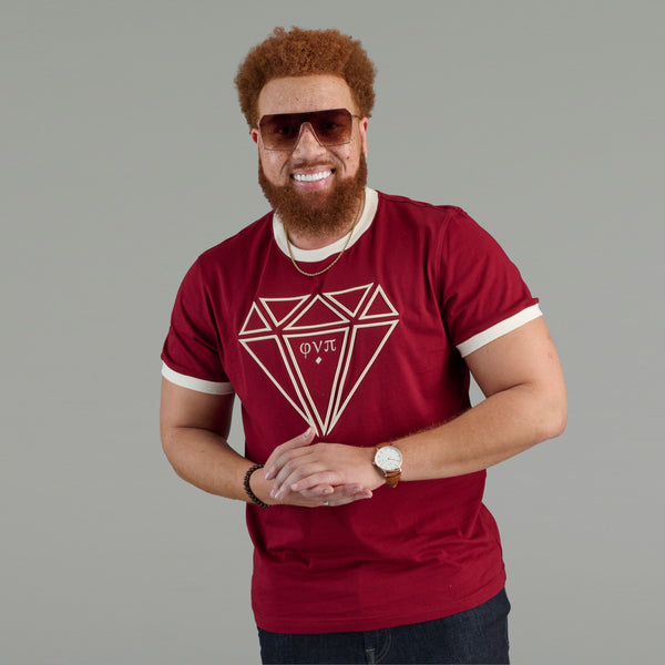 Kappa Alpha Psi Diamond Phi Nu Pi Ringer Tee