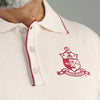 Kappa Alpha Psi Coat of Arms Lightweight Sweater Polo (Cream)
