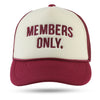 Kappa Alpha Psi Members Only Trucker Hat (Cream/Krimson)