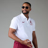 Kappa Alpha Psi NIKE Coat of Arms Script DriFit Polo (White)