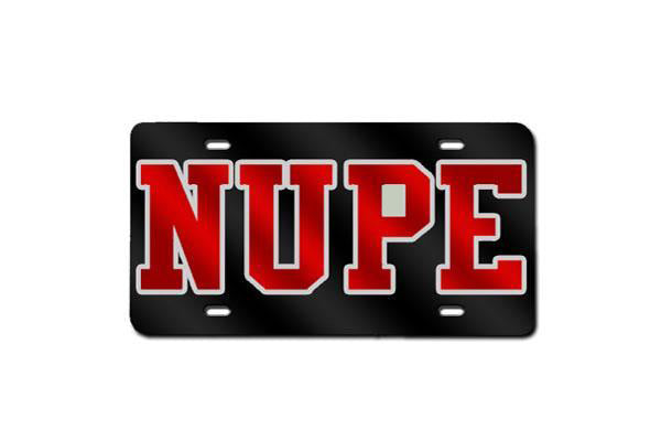 Kappa Alpha Psi NUPE License Plate (Black)