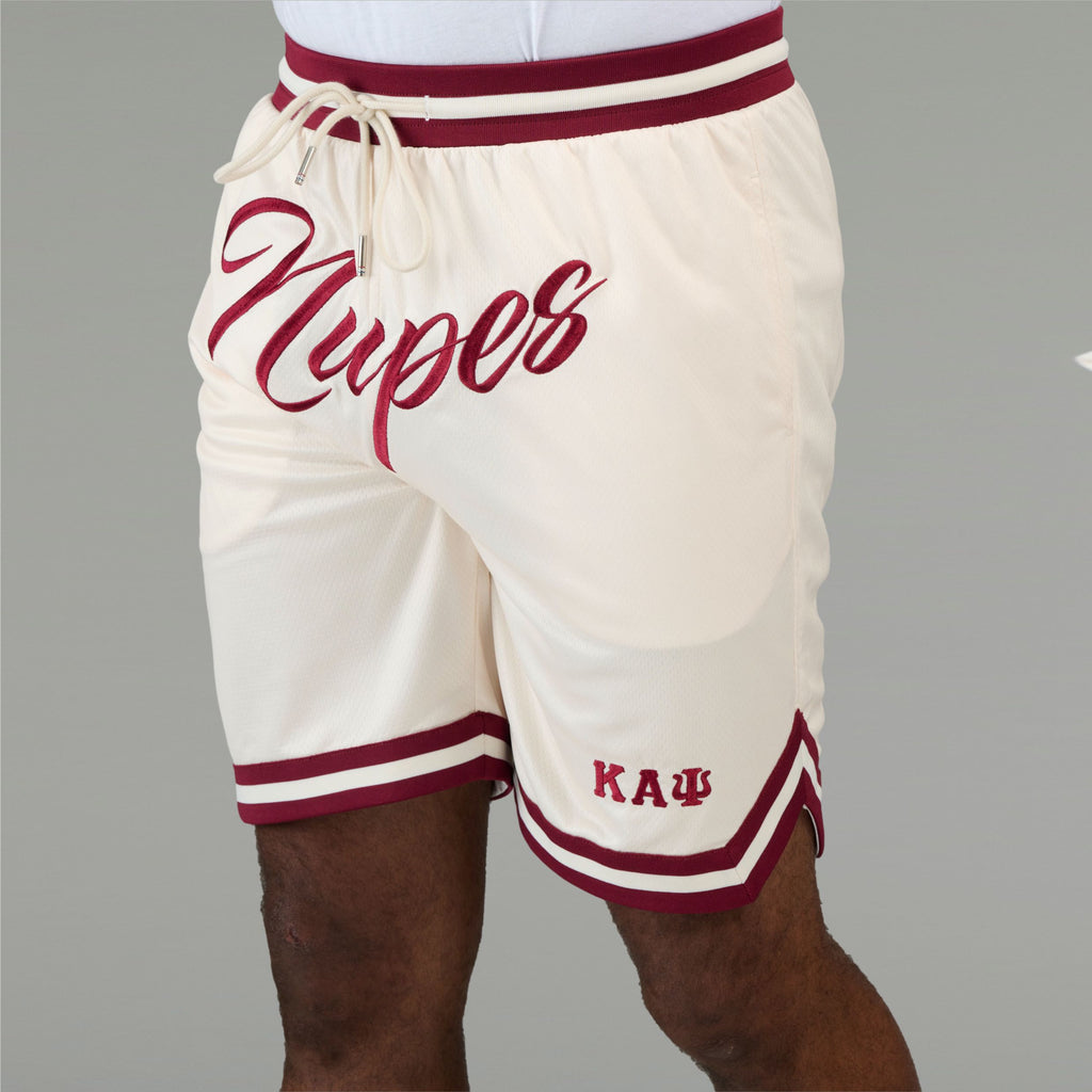 Kappa Alpha Psi Nupes Basketball Shorts (Cream)