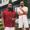Kappa Alpha Psi Signature Stripe Achievement Button Down (Krimson)-FINAL SALE