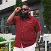Kappa Alpha Psi Signature Stripe Achievement Button Down (Krimson)-FINAL SALE