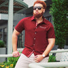 Kappa Alpha Psi Signature Stripe Achievement Button Down (Krimson)-FINAL SALE