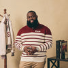 Kappa Alpha Psi Striped Quarter Zip Sweater