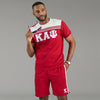 Kappa Alpha Psi 3-Letter Striped Jersey Tee White