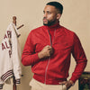 Kappa Alpha Psi Tonal Vegan Suede Bomber Jacket (Krimson)