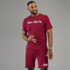 Kappa Alpha 3-Letter Terry Drawstring Shorts (Krimson) - FINAL SALE