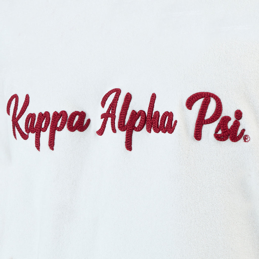 Kappa Alpha Psi Terry Script Crewneck Cream FINAL SALE Nupemall kappa-alpha-psi-terry-script-crewneck-cream-final-sale-nupemall