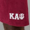 Kappa Alpha 3-Letter Terry Drawstring Shorts (Krimson)