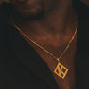 Kappa Alpha Psi 3 Stone Diamond K Necklace