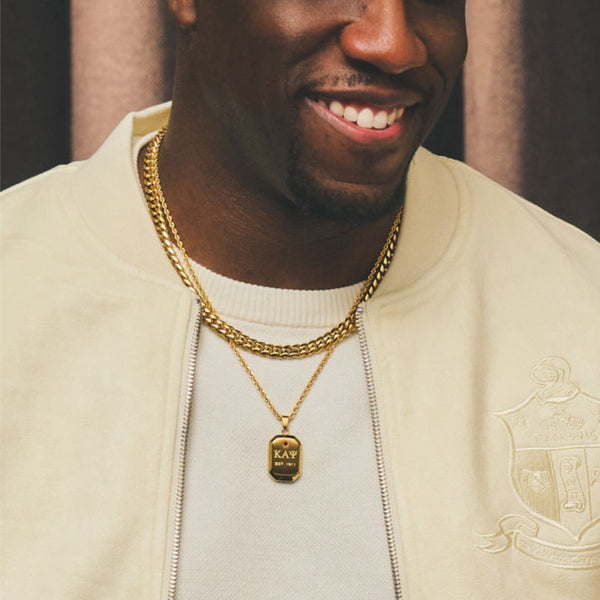 Kappa Alpha Psi Established 1911 Ruby Pendant Necklace