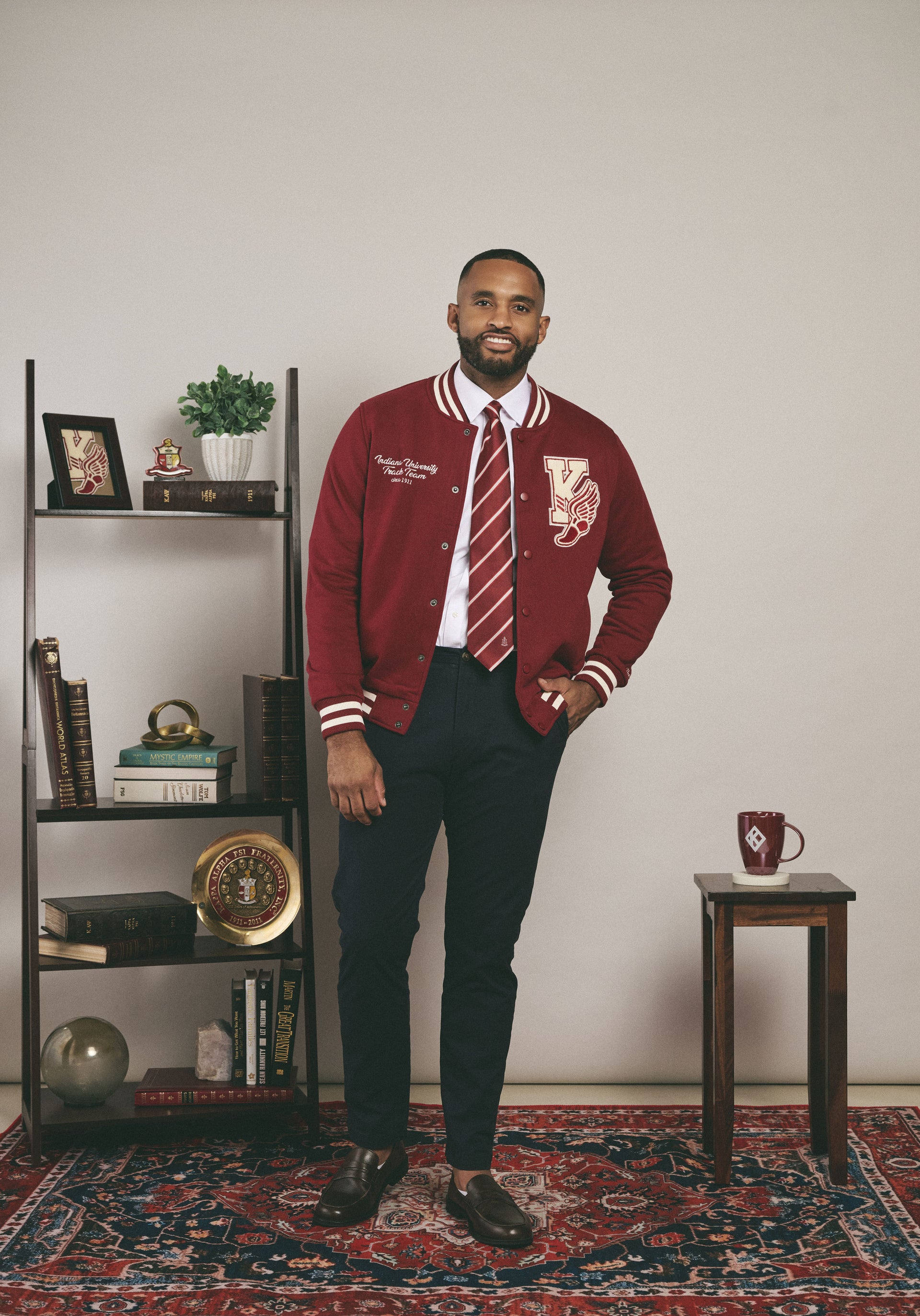Kappa Alpha Psi Summers Fleece Letterman Jacket Small
