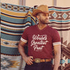 World's Greatest Frat Script Tee (Krimson)