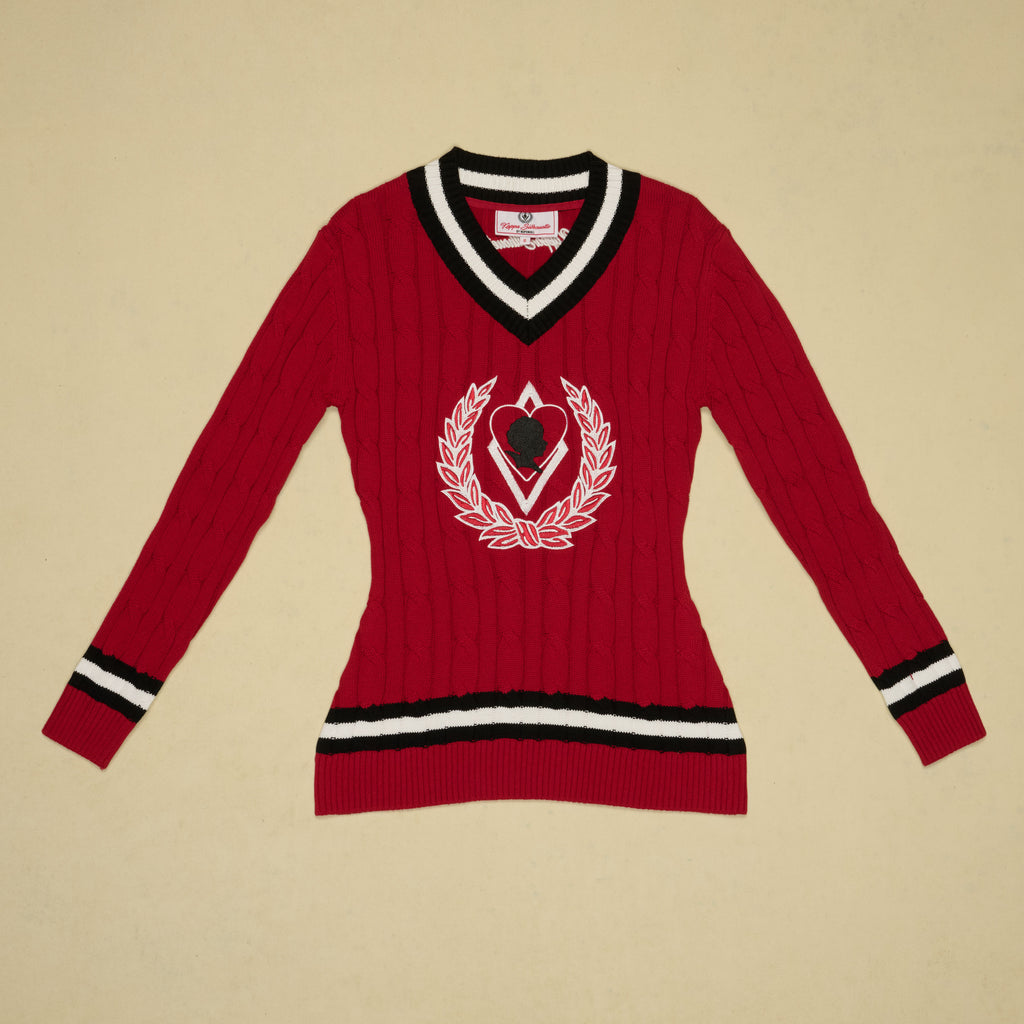 Kappa Alpha Psi Silhouette V-Neck Cable Knit Sweater