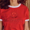 Silhouette Tonal Logo Ringer Tee