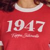 Kappa Silhouette Two-Tone 1947 Short Sleeve Sweater