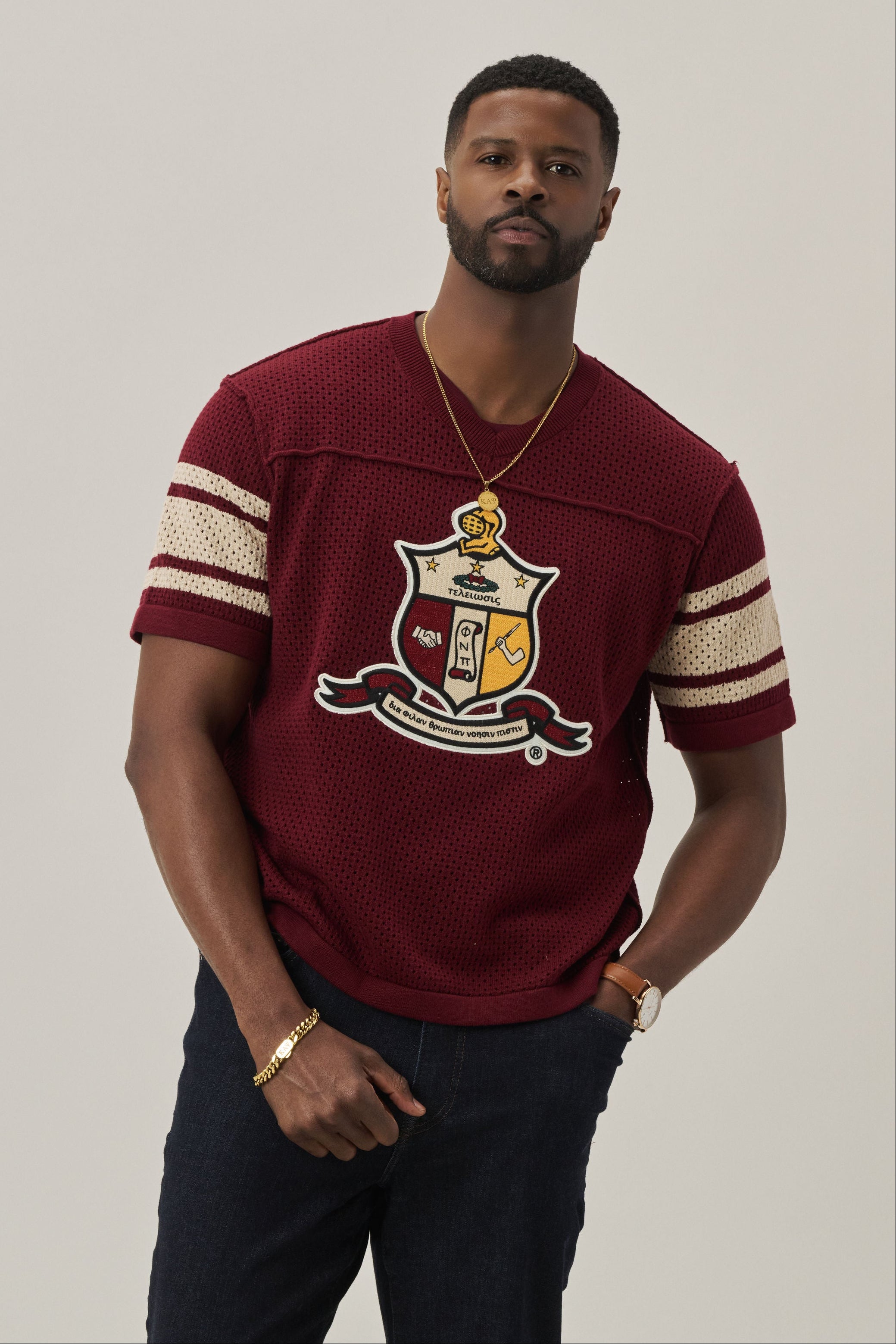 Kappa Alpha Psi Coat of Arms Knit Football Jersey – Nupemall