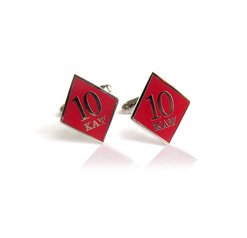 Kappa Alpha Psi 10 Klub Diamond Cufflinks