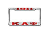 Kappa Alpha Psi 1911 - Greek Letters License Plate Frame (Red or Silver)