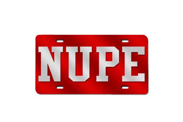 Kappa Alpha Psi NUPE License Plate (Red or Silver)