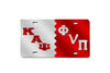 Kappa Alpha Psi Phi Nu Pi  Greek Letter Split License Plate (Red or Silver)