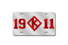 Kappa Alpha Psi 1911 - Diamond K License Plate (Red or Silver))