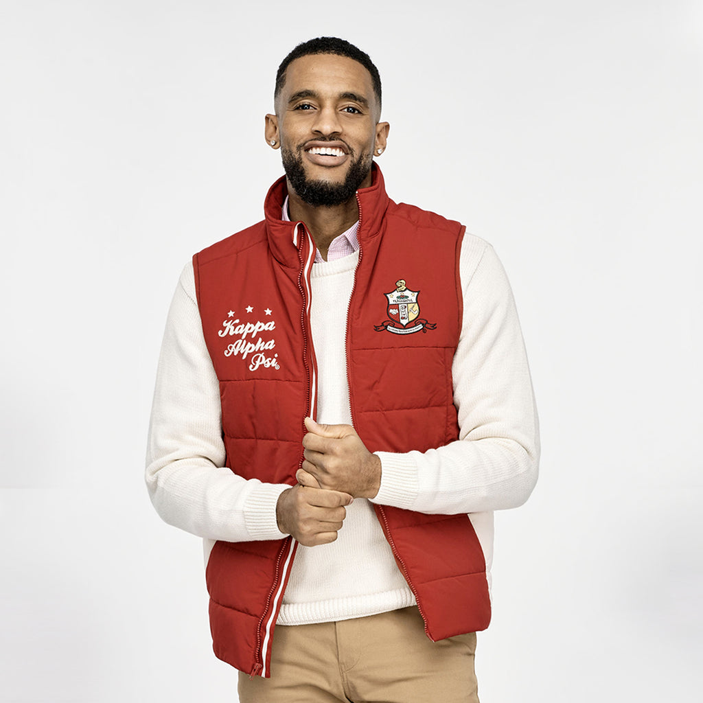 Kappa Alpha Psi Coat of Arms Puffer Vest-FINAL SALE – Nupemall