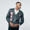 Kappa Alpha Psi Greek Letter Cardigan Sweater (Charcoal)